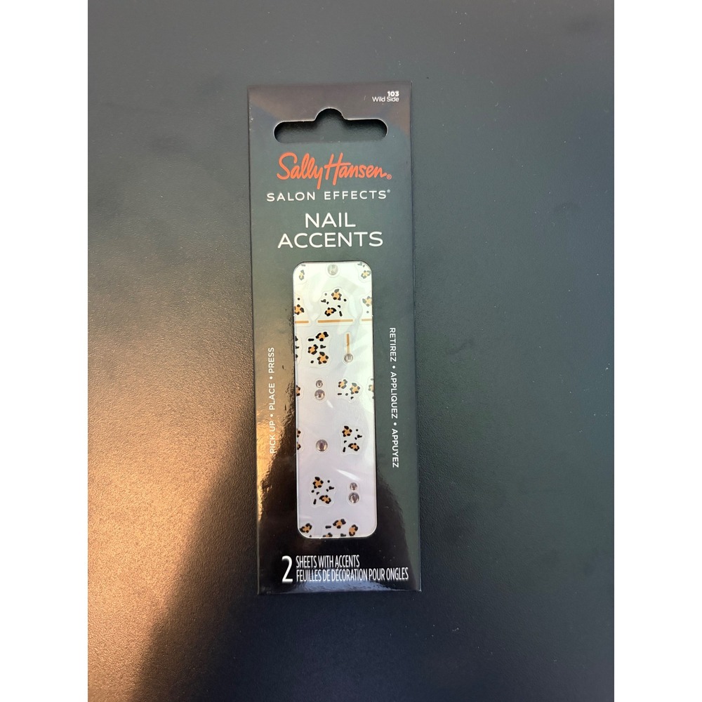 Sally Hansen Salon Effects Nail Accents 103 Wild Side Leopard Print Rhinestones